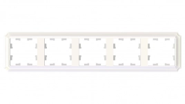 ATN100405 ATLASDESIGN ANTIQUE 5-постовая РАМКА, универсальная, ЖЕМЧУГ