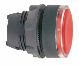 ZB5AH043 Головка для кнопки с фикс. с подсветкой LED красная