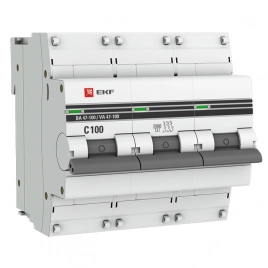 mcb47100-3-100C-pro Автоматический выключатель 3P 100А (C) 10kA ВА 47-100 EKF PROxima