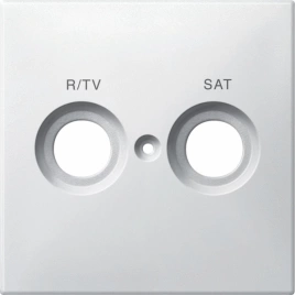 MTN299619 ЦЕНТ.ПЛАТА С МАРКИРОВКОЙ R/TV+SAT,БЕЛЫЙ