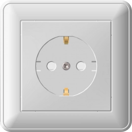 RS16-152-28 W59 РОЗЕТКА с заземлением со шторками, 16А, в сборе, СЛОНОВАЯ КОСТЬ ***снято с поставок