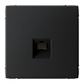 GAL001086 ARTGALLERY РОЗЕТКА компьютерная RJ45, кат. 6A, механизм, КАРБОН