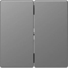 MTN3400-6036 MERTEN D-Life КЛАВИША 2-ная, НЕРЖ. СТАЛЬ