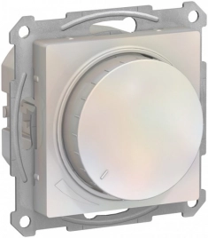 ATN000423 ATLASDESIGN СВЕТОРЕГУЛЯТОР (диммер) повор-нажим, LED, RC, 400Вт, мех., ЖЕМЧУГ