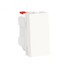 NU310118 UNICA MODULAR выключатель 1-клавишный, сх. 1, 10 AX, 250 В, 1 модуль, белый