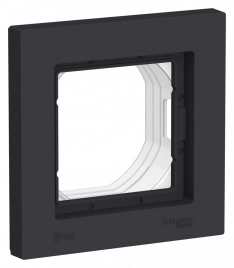 ATN441001 ATLASDESIGN AQUA 1-п. РАМКА IP44, КАРБОН