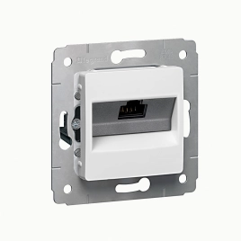 773641 Розетка RJ 45 UTP, cat. 6, белая