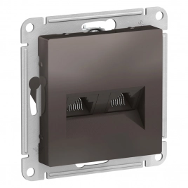 ATN000685 ATLASDESIGN РОЗЕТКА двойная компьютерная RJ45+RJ45, кат.5E, механизм, МОККО