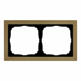 GAL312202 ARTGALLERY PURE 2-постовая РАМКА, МЕТАЛЛ ЛАТУНЬ