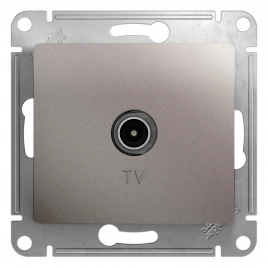 GSL001291 GLOSSA TV РОЗЕТКА оконечная 1DB, механизм, ПЛАТИНА