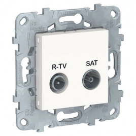 NU545418 UNICA NEW розетка R-TV/ SAT, одиночная, белый