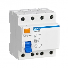 280791 УЗО NXL-63 6kA 3P+N 40A 30mA AC (R)(CHINT) ***снято с поставок замена на 400238