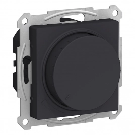 ATN001036 ATLASDESIGN СВЕТОРЕГУЛЯТОР (диммер) поворотно-нажимной, 630Вт, мех., КАРБОН ***не поставлется