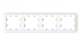 ATN100404 ATLASDESIGN ANTIQUE 4-постовая РАМКА, универсальная, ЖЕМЧУГ