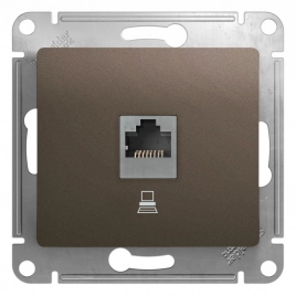 GSL000881K GLOSSA РОЗЕТКА комп.RJ45 кат.5E, мех.