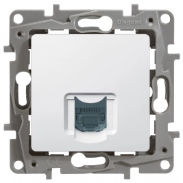 672253 Розетка RJ45 - категория 6 - UTP - Etika - белый