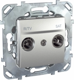 MGU5.455.30ZD R/TV/SAT розетка оконечная (алюминий) (10шт.)