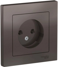 ATN000640 ATLASDESIGN РОЗЕТКА без заземления, 16А, в сборе, МОККО
