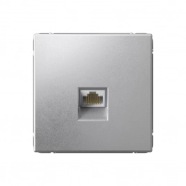 GAL000383 ARTGALLERY РОЗЕТКА компьютерная RJ45, кат. 5е, механизм, АЛЮМИНИЙ
