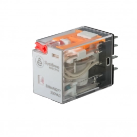 SXM4AB2P7 Реле 6A 4CO 230VAC тест кнопка LED