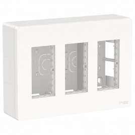NU123418 UNICA SYSTEM+ БЛОК открытой установки 3х2 белый