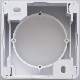GSL000100 GLOSSA Коробка наружного монтажа, БЕЛЫЙ