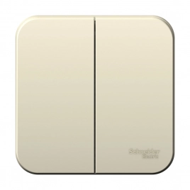 BLNVA105002 BLANCA О/У 2-клавишный ВЫКЛЮЧАТЕЛЬ (cх.5), 10А, 250B,МОЛОЧНЫЙ ***снято с поставок