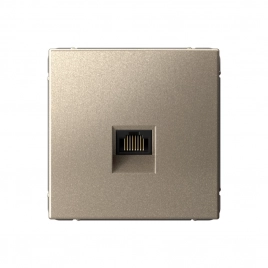 GAL000583 ARTGALLERY РОЗЕТКА компьютерная RJ45, кат. 5е, механизм, ШАМПАНЬ