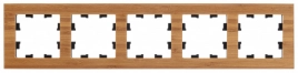 ATN353205 ATLASDESIGN NATURE 5-постовая РАМКА, ДЕРЕВО БАМБУК