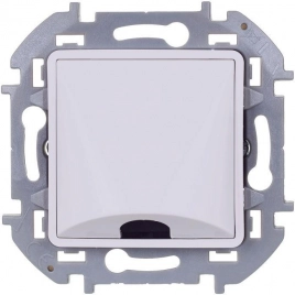 673890 Вывод кабеля IP21 - Legrand Inspiria - с зажимом для крепления - белый
