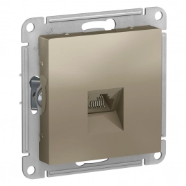 ATN000583 ATLASDESIGN РОЗЕТКА компьютерная RJ45, механизм, ШАМПАНЬ