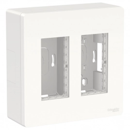 NU122418 UNICA SYSTEM+ БЛОК открытой установки 2х2 белый