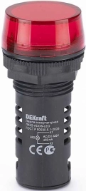 25119DEK Лампа комм. ADDS ?22 мм LED кр. 220В AC/DC ЛK-22 DEKraft