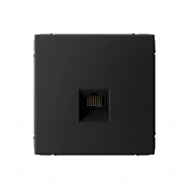 GAL001083 ARTGALLERY РОЗЕТКА компьютерная RJ45, кат. 5е, механизм, КАРБОН