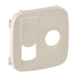 754836 Valena ALLURE.Лицевая панель розетки TV-RJ45.Слоновая кость