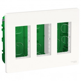 NU173418 UNICA SYSTEM+ БЛОК скрытой установки 3х2 белый