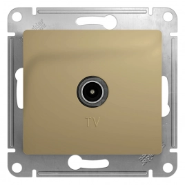 GSL000491 GLOSSA TV РОЗЕТКА оконечная 1DB, механизм, ТИТАН
