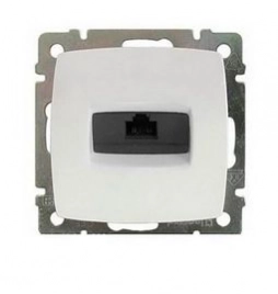 774072 Розетка RJ45 cat.5 UTP,1вых, белая (механизм)