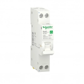 R9D87620 RESI9 АВТ. ВЫКЛ. ДИФФЕРЕНЦИАЛЬНОГО тока (ДИФ) 1P+N С 20А 6000A 30мА 18mm тип AC
