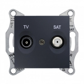 SDN3401270 TV/SAT розет. проходная, графит