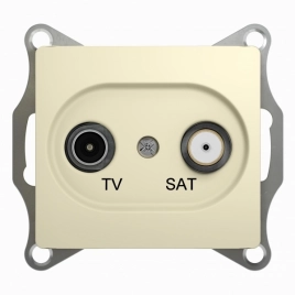 GSL000297 GLOSSA TV-SAT РОЗЕТКА оконечная 1DB, БЕЖЕВЫЙ