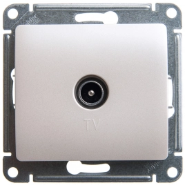 GSL000692 GLOSSA TV РОЗЕТКА проходная 4DB, ПЕРЛАМУТР