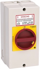 MSD40311R Главный/Авариный выключатель-разъединитель 3P 40A закрытого исполнения IP65 с замком