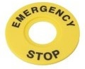 SBY9360 Маркировка для кнопки аварийного останова "Emergency Stop" D60