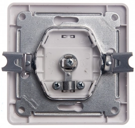 GSL000192 GLOSSA TV РОЗЕТКА проходная 4DB, БЕЛЫЙ