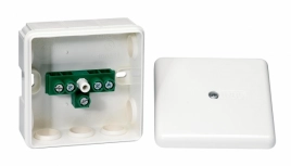 IMT36350 СОЕД. КОРОБКА IP65 87Х87Х40 С КОЛОДКОЙ 5*440V 10 САЛЬН. *снят с продаж*