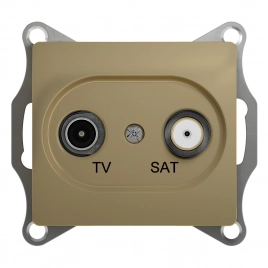 GSL000497 GLOSSA TV-SAT РОЗЕТКА оконечная 1DB, механизм, ТИТАН