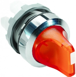 1SFA611211R2101 Переключатель M3SS2-21R (короткая ручка) красный 3-х позиционный с подсветкой (тольк