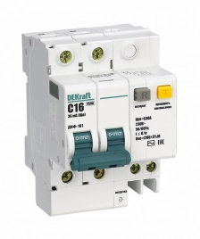 15154DEK АВДТ 2P 63A 30мА AC C + OV ДИФ-101 4,5кА