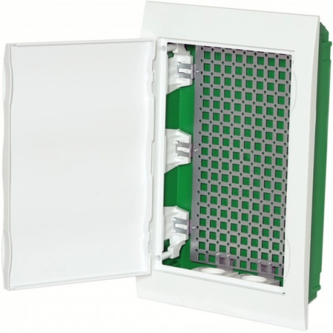 EZ9E312P2FIT City9 Box IT корпус встраиваемый с белой дв. 3ряд/36мод 2 розетки фото 2